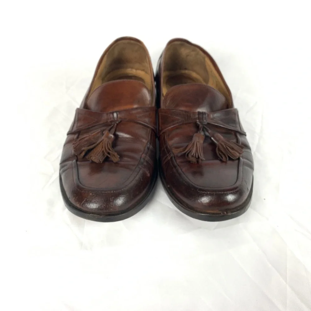 Johnston & Murphy Leather Tassel Loafer 8.5M